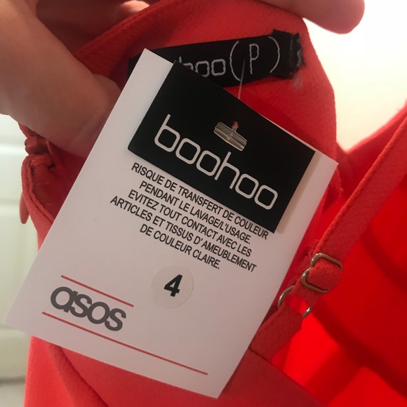 ASOS Strappy Open Back Orange Maxi Dress - Picture 7 of 7